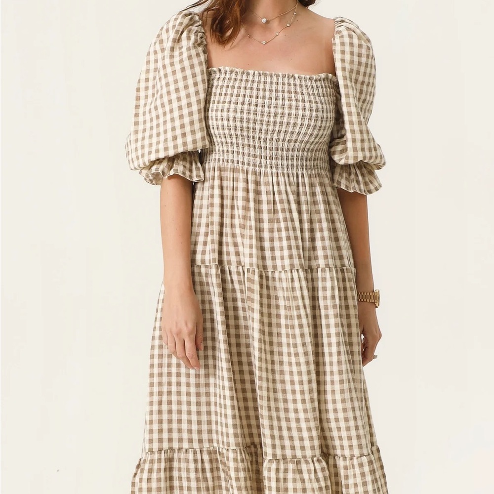 Nothing Fits But Kiko in Taupe Gingham